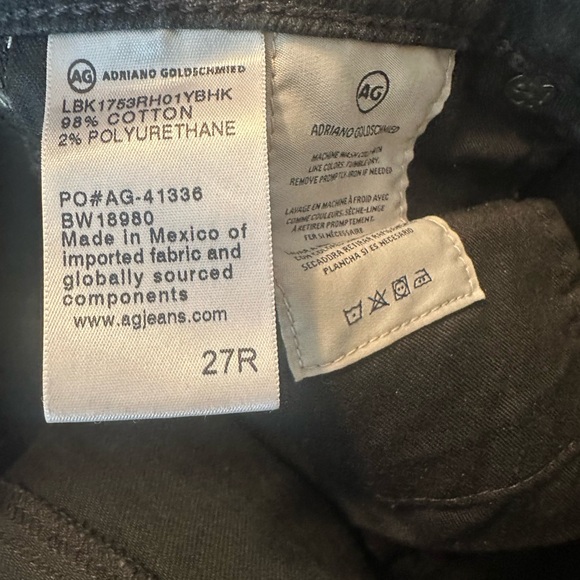 AG Adriano Goldschmied Dark black Jeans 27R - Picture 5 of 7